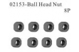 Ball Head Nut 8 Pieces (02153)