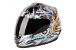 G Mac Mechanics Full Face Helmet (black/silver/gold) XL