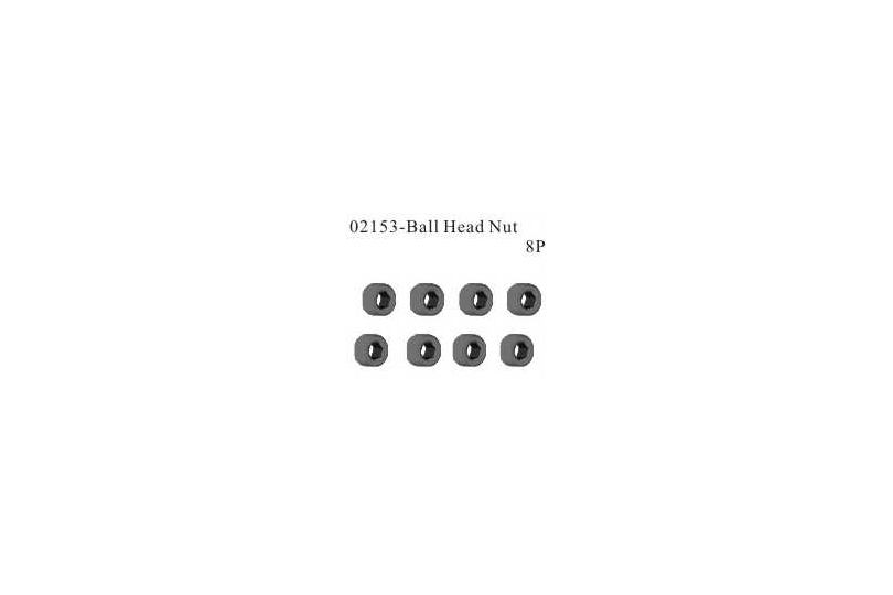 Ball Head Nut 8 Pieces (02153)